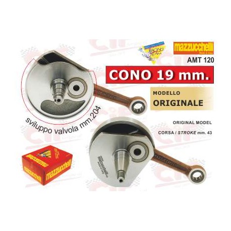 ALBERO MOTORE MAZZUCCHELLI PER VESPA 50- VESPA 50 PK