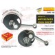 ALBERO MOTORE 125 150 cc. COMPLETO - CORSA 57 mm - Cuscinetto 25 - DELLA MAZZUCCHELLI PIAGGIO VESPA PX 125 CC - VESPA PX 150 CC