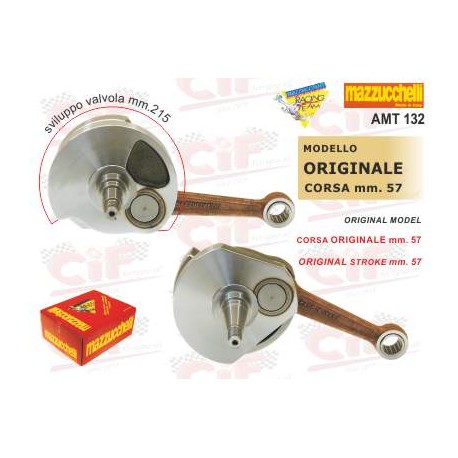 ALBERO MOTORE MAZZUCCHELLI PER VESPA 150 SPRINT VELOCE GT GTR VNB VBA VBB TS GL- AMT 132