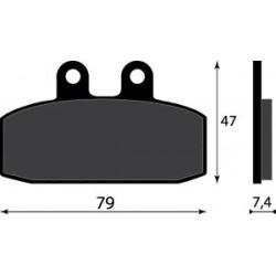 PASTIGLIE FRENO ANTERIORI APRILIA-CAGIVA-FANTIC-GARELLI-GILERA-HONDA-MALAGUTI-YAMAHA
