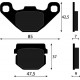 PASTIGLIE FRENO ANTERIORI APRILIA SCARABEO 50 2T-4T GILERA STALKER PEUGEOT KISBEE