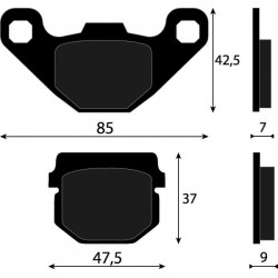 PASTIGLIE FRENO ANTERIORI APRILIA SCARABEO 50 2T-4T GILERA STALKER PEUGEOT KISBEE