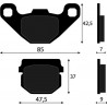 PASTIGLIE FRENO ANTERIORI APRILIA SCARABEO 50 2T-4T GILERA STALKER PEUGEOT KISBEE