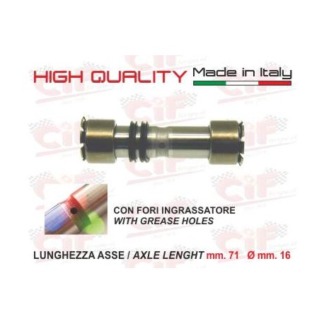 PERNO SOSPENSIONE ANTERIORE APE 50 LUNGHEZZA ASSE 71MM D.16MM
