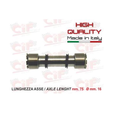 PERNO SOSPENSIONE ANTERIORE APE P50 LUNGHEZZA ASSE 75MM D.16MM