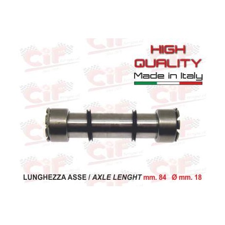 PERNO SOSPENSIONE ANTERIORE APE CAR P2-P3 LUNGHEZZA ASSE 84MM D.18MM
