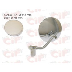 SPECCHIO RETROVISORE VESPA TONDO ALLO SCUDO CROMATO