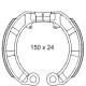 GANASCE FRENO ANTERIORE/POSTERIORE VESPA PK 50-125 PX 125-150-200