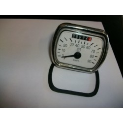CONTACHILOMETRI FONDO BIANCO PER VESPA 125 VM VN 150 VL STRUZZO