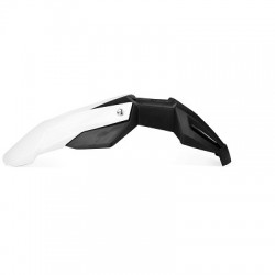 PARAFANGO UNIVERSALE ANTERIORE SUPER MOTARD (2 PEZZI) NERO/BIANCO