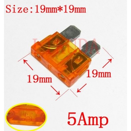 FUSIBILE A LAMA FUSE BLADE TIPO NORMALE 5 AMP BEIGE 