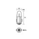 LAMPADINA 12 VOLT X 1.2 W PER CONTACHILOMETRI ED APPLICAZIONI VARIE TIPO BA7S 