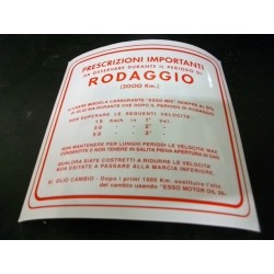 ADESIVO ROSSO NORME RODAGGIO 3 MARCE MISCELA 5% 147 X 144 MM