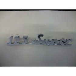 SCRITTA"125 SUPER" ALLUMINIO