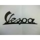 SCRITTA "VESPA" IN LAMIERA BLU SCURO
