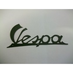 SCRITTA "VESPA" IN LAMIERA VERDE SCURO