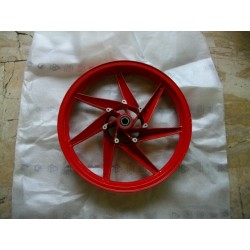 CERCHIO RUOTA ANTERIORE ROSSO GRIMECA 2.50.17 7 RAZZE PER APRILIA AF1 125 SINTESI REPLICA