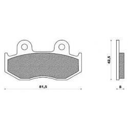 PASTIGLIE FRENO NEW FREEN HONDA XL125-MTX125-XL600 PARIS DAKAR