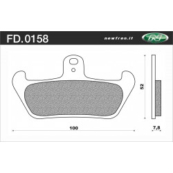 PASTIGLIE FRENO ANTERIORI CAGIVA SUPERCITY 50-FRECCIA 125 C10-C12R-MITO 125