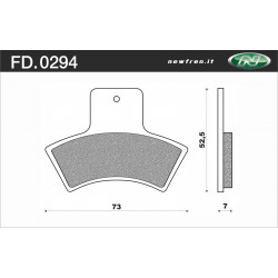 PASTIGLIE FRENO POSTERIORI POLARIS ATV