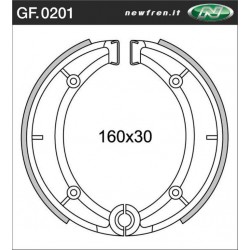 GANASCE FRENO POSTERIORE APRILIA ETX 125 RED ROSE 125 GILERA RV TG1 125