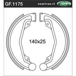 GANASCE FRENO ANTERIORI/POSTERIORI HONDA XL 250