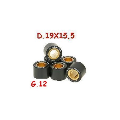 KIT RULLI MALOSSI D.19X15,5 GRAMMI 12