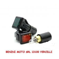 COPPIA SPIE INDICATORI LUCI PER MANUBRIO VESPA PX 80 125 150 200 E APE 50 P