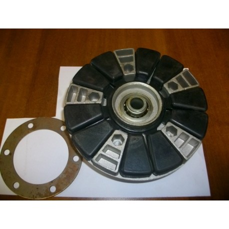 FLANGIA PORTACORONA COMPLETA DI CUSCINETTI E PARASTRAPPI CAGIVA SST 250 350
