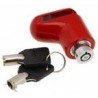 LUCCHETTO BLOCCA DISCO PICCOLO DI COLORE ROSSO PER SCOOTER MOTOCICLI