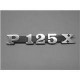 SCRITTA TARGHETTA LATERALE PER VESPA P 125 X - P125X